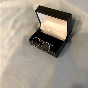Black cufflinks